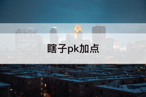瞎子pk加点
