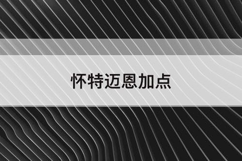 怀特迈恩加点