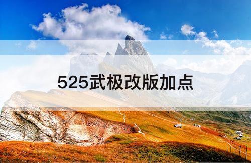 525武极改版加点