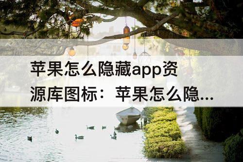 苹果怎么隐藏app资源库图标：苹果怎么隐藏app资源库图标怎么不管用