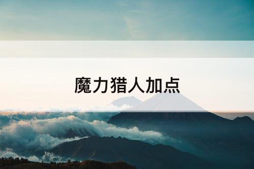 魔力猎人加点
