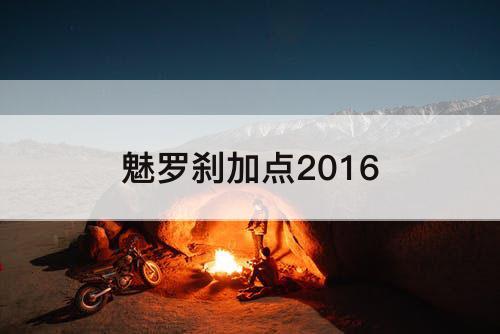 魅罗刹加点2016