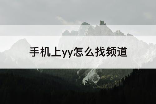 手机上yy怎么找频道