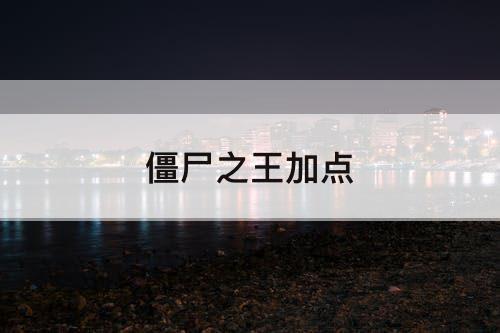 僵尸之王加点