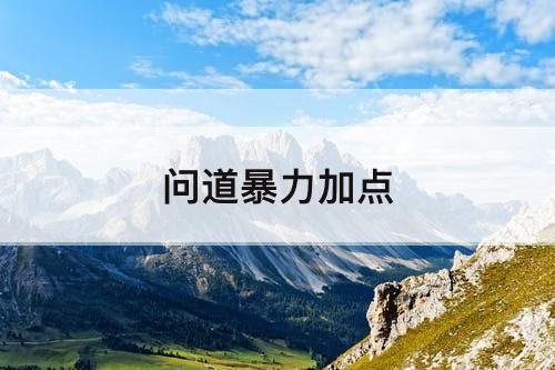 问道暴力加点