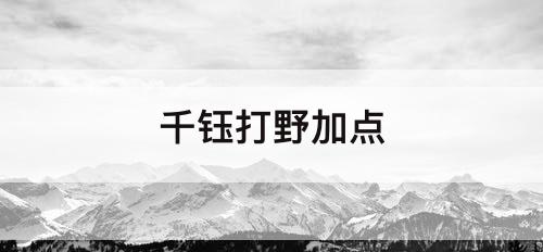 千钰打野加点