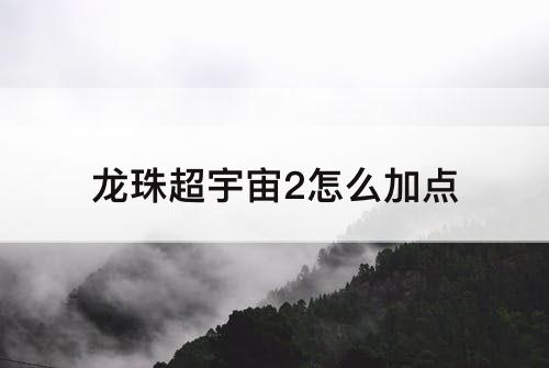 龙珠超宇宙2怎么加点