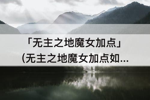 「无主之地魔女加点」(无主之地魔女加点如何重新加)