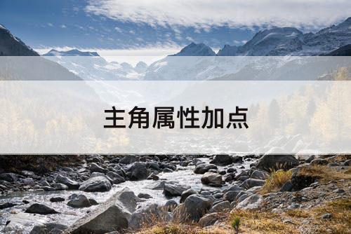 主角属性加点