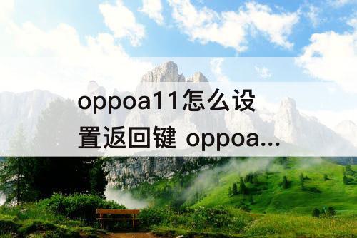 oppoa11怎么设置返回键 oppoa11怎么设置返回键在桌面