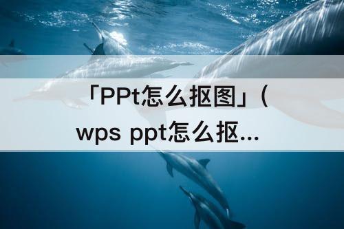 「PPt怎么抠图」(wps ppt怎么抠图)
