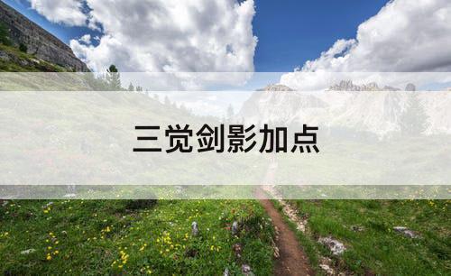 三觉剑影加点