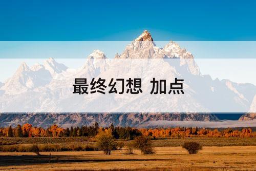 最终幻想 加点
