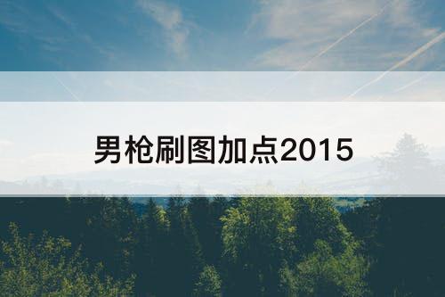 男枪刷图加点2015