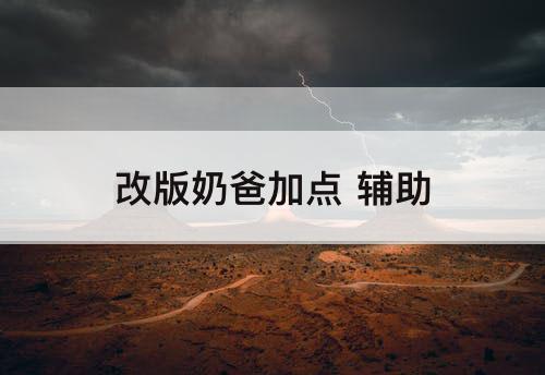 改版奶爸加点 辅助