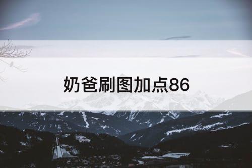 奶爸刷图加点86