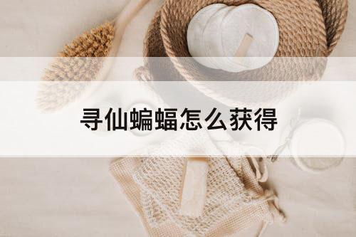 寻仙蝙蝠怎么获得