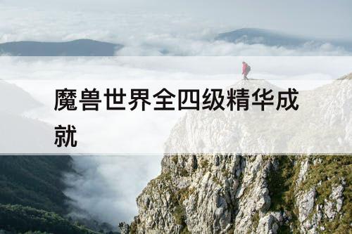 魔兽世界全四级精华成就