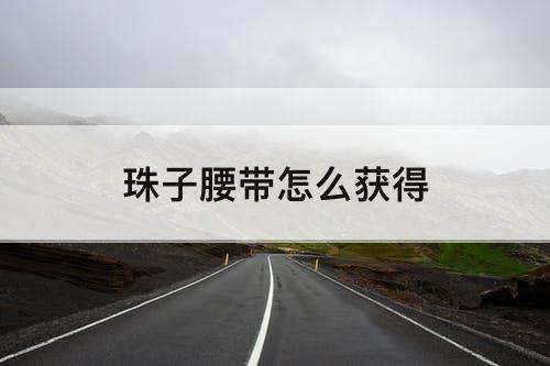 珠子腰带怎么获得