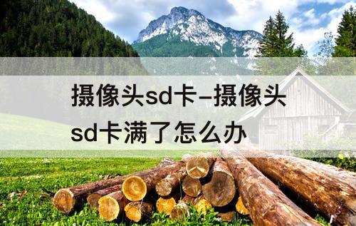 摄像头sd卡-摄像头sd卡满了怎么办