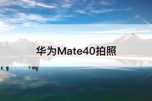 华为Mate40拍照