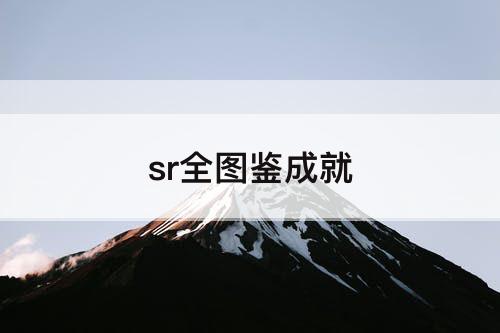 sr全图鉴成就