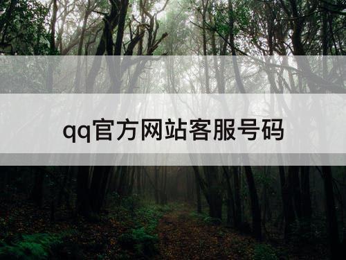 qq官方网站客服号码