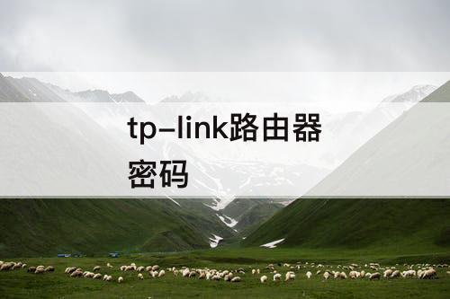 tp-link路由器密码