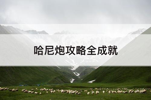 哈尼炮攻略全成就