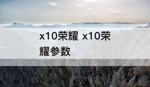 x10荣耀 x10荣耀参数