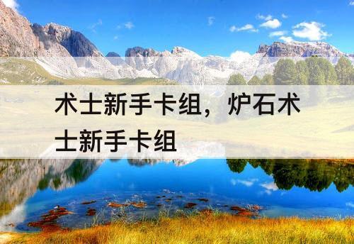 术士新手卡组，炉石术士新手卡组