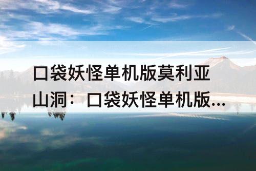 口袋妖怪单机版莫利亚山洞：口袋妖怪单机版莫利亚山洞2怎么走视频