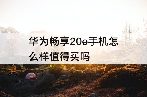 华为畅享20e手机怎么样值得买吗