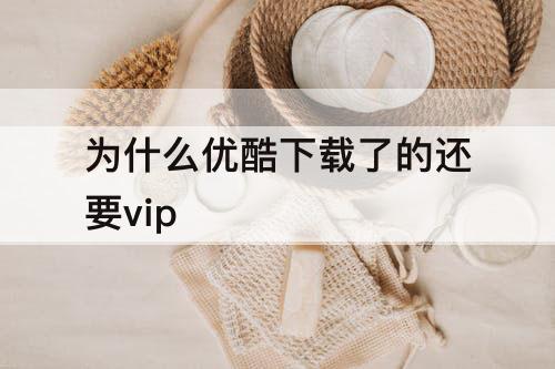 为什么优酷下载了的还要vip