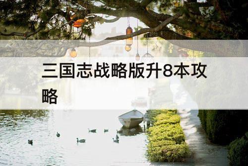 三国志战略版升8本攻略