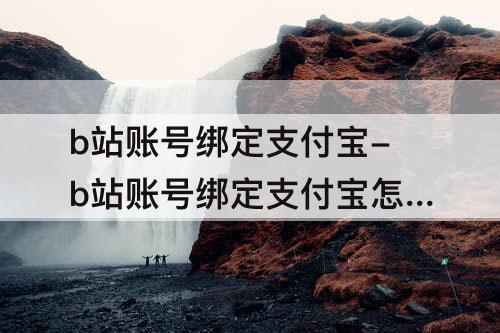 b站账号绑定支付宝-b站账号绑定支付宝怎么取消