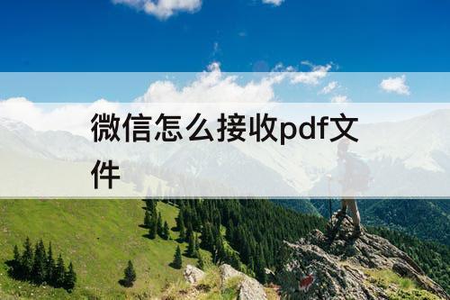 微信怎么接收pdf文件