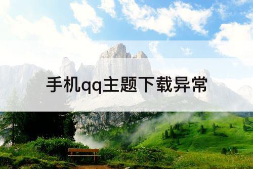 手机qq主题下载异常