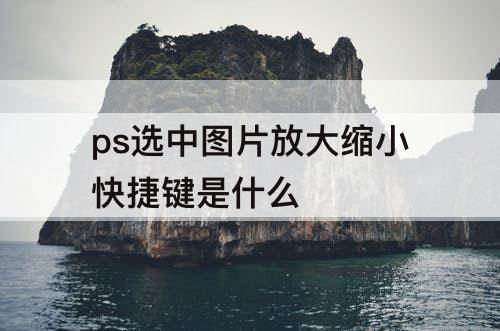 ps选中图片放大缩小快捷键是什么