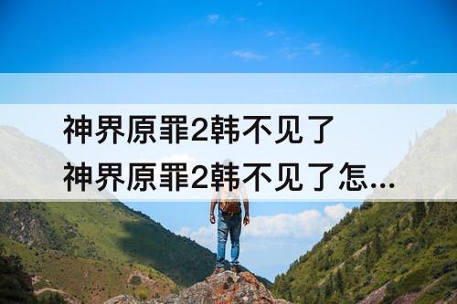 神界原罪2韩不见了 神界原罪2韩不见了怎么办