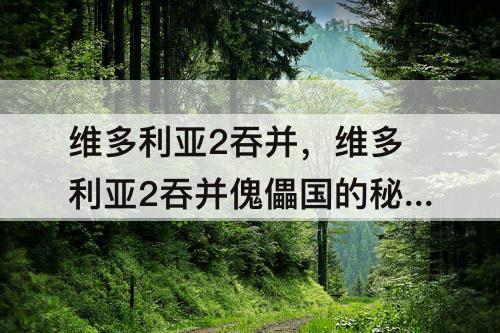 维多利亚2吞并，维多利亚2吞并傀儡国的秘籍