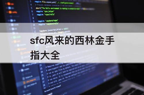 sfc风来的西林金手指大全