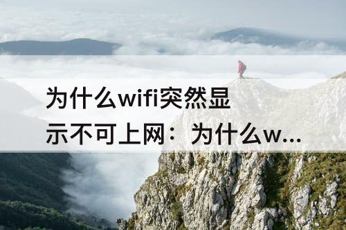 为什么wifi突然显示不可上网：为什么wifi突然显示不可上网怎么解决
