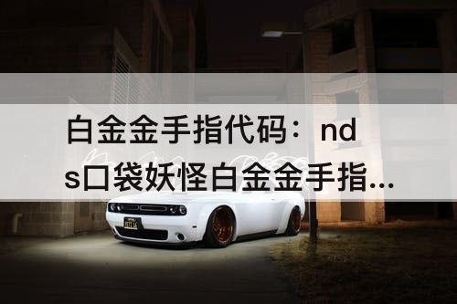 白金金手指代码：nds口袋妖怪白金金手指代码