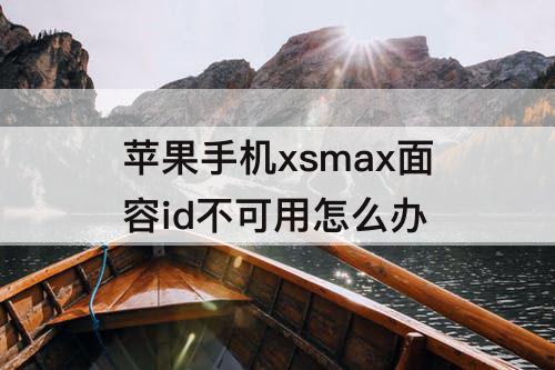 苹果手机xsmax面容id不可用怎么办