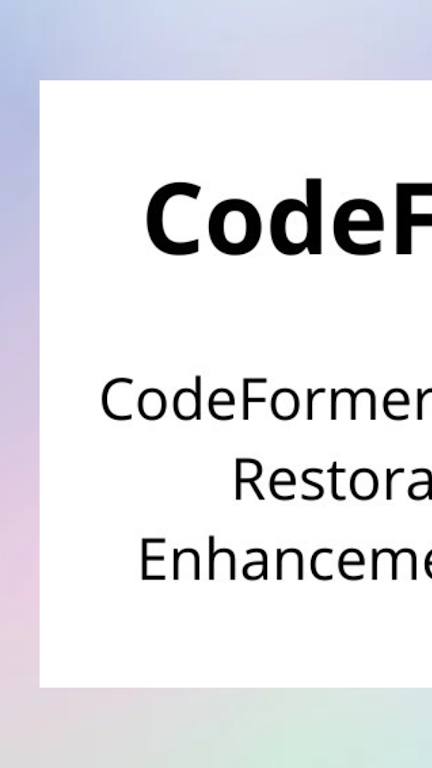 codeformer官网中文版手机  v1.9图1